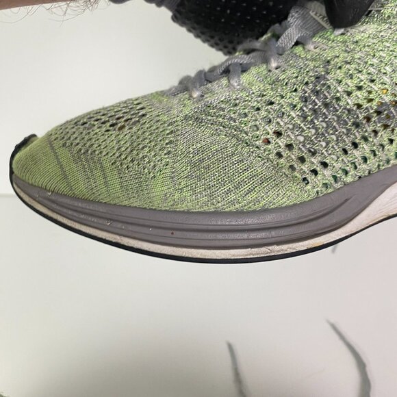 Nike Flyknit Racer Running Shoes Men's 9 Pistachio Green Sneakers 526628 103 - Picture 12 of 16